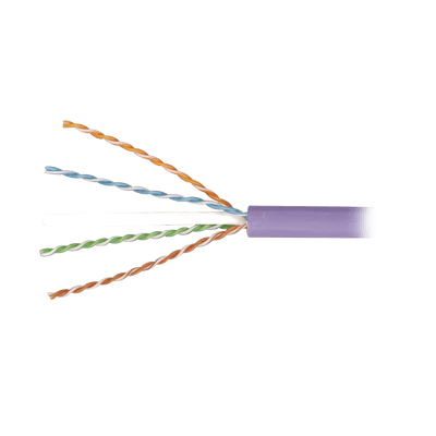 Bobina de Cable Blindado F/UTP de 4 Pares, Z-MAX, Cat6A, Soporte de Aplicaciones 10GBase-T, LS0H (Libre de Gases Toxicos), Color Violeta, 305 Metros (1000 Pies) imagen 2