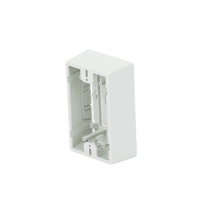 Caja de Montaje Superficial, Para Placas de Pared (Face Plates), Color Blanco imagen 3