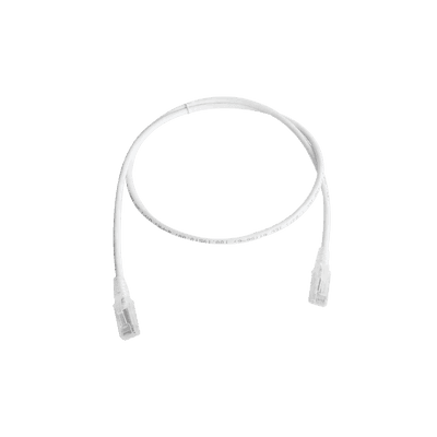 Patch Cord MC5 Modular Cat5e UTP, CM/LS0H, 0.91 Metros (3 Pies), Color Blanco, Versión Bulk (Sin Empaque Individual)