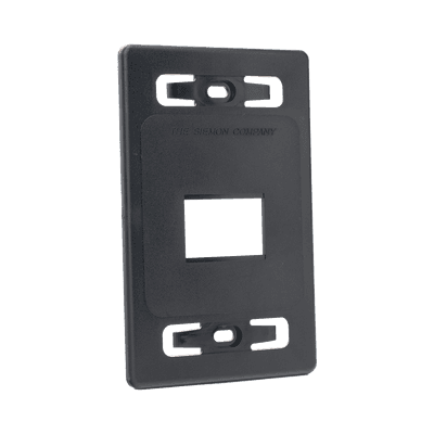 Placa de Pared Modular MAX, de 2 Salida, Color Negro imagen 2