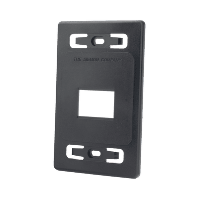 Placa de Pared Modular MAX, de 2 Salida, Color Negro imagen 3