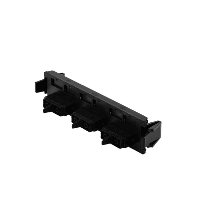 Placa Acopladora de Fibra Óptica Quick-Pack, Con 3 Conectores SC Duplex (6 Fibras), Negro imagen 3