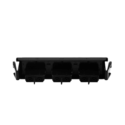 Placa Acopladora de Fibra Óptica Quick-Pack, Con 3 Conectores SC Duplex (6 Fibras), Negro imagen 5