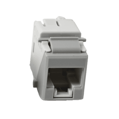 Jack Ultramax Cat5e, UTP, Tipo Keystone, Color Gris, Punch Down