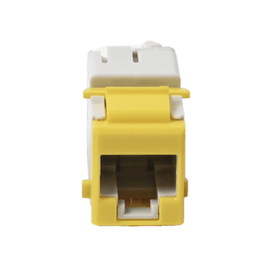 Jack UltraMAX Cat5e, UTP, Tipo Keystone, Color Amarillo, Punch Down