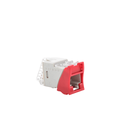 Jack Ultramax Cat6a, Utp, Montaje Híbrido en Placa de Pared (Plano y Angulado), Color Rojo, Punch Down imagen 5