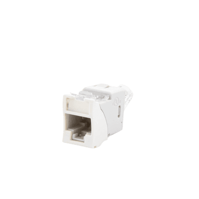 Jack Ultramax Cat6, UTP, Montaje Híbrido en Placa de Pared (Plano y Angulado), Color Blanco, Punch Down imagen 2