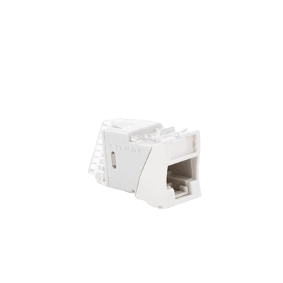 Jack Ultramax Cat6, UTP, Montaje Híbrido en Placa de Pared (Plano y Angulado), Color Blanco, Punch Down imagen 3
