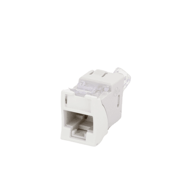 Jack Ultramax Cat6, UTP, Montaje Híbrido en Placa de Pared (Plano y Angulado), Color Blanco, Punch Down imagen 4