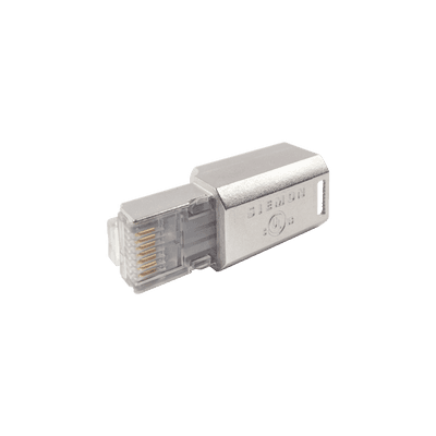 Plug RJ45 Cat6A Blindado, Terminación en Campo, Compatible con Todas las Categorías, con Clip Protector de Seguro imagen 3