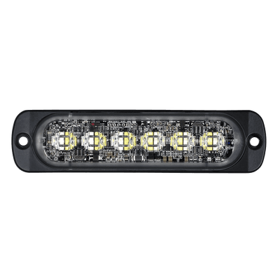 Luz Auxiliar de 12 LED, Rojo/Azul, Lente Transparente, SAE imagen 3