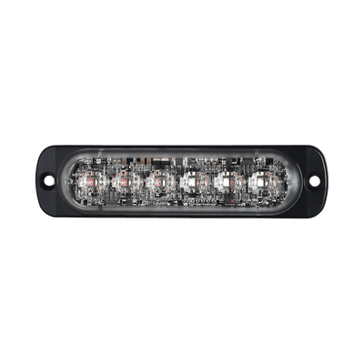 Luz Auxiliar de 12 LED, Rojo/Azul, Lente Transparente, SAE imagen 4