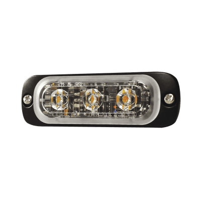 Luz Auxiliar de 3 LED, Azul, Lente Transparente, SAE