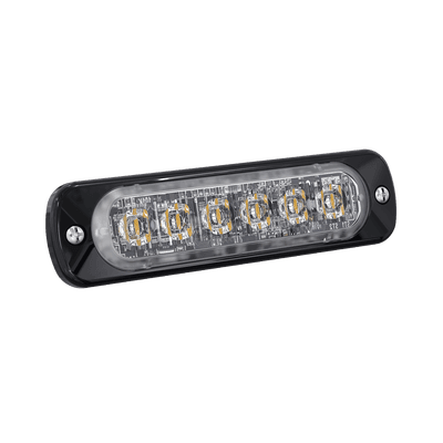 Luz Auxiliar de 6 LED, Rojo, Lente Transparente, SAE imagen 2