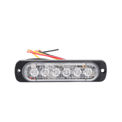 Luz Auxiliar de 6 LED, Rojo, Lente Transparente, SAE imagen 11