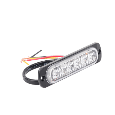 Luz Auxiliar de 6 LED, Rojo, Lente Transparente, SAE imagen 12