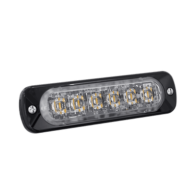 Luz Auxiliar de 6 LED, Rojo, Lente Transparente, SAE imagen 3