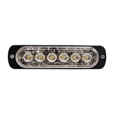 Luz Auxiliar de 6 LED, Rojo, Lente Transparente, SAE imagen 4