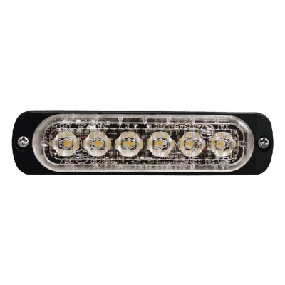 Luz Auxiliar de 6 LED, Rojo, Lente Transparente, SAE imagen 5