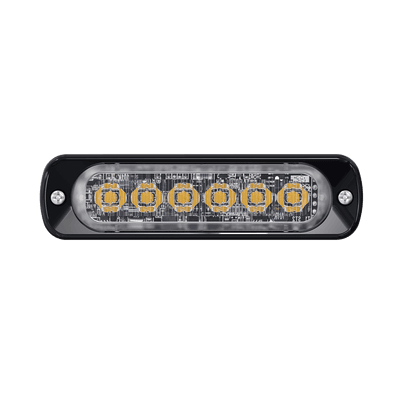 Luz Auxiliar de 6 LED, Rojo, Lente Transparente, SAE imagen 6