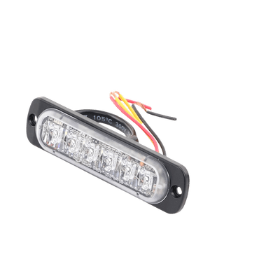 Luz Auxiliar de 6 LED, Rojo, Lente Transparente, SAE imagen 10