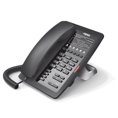 Teléfono IP para Hotelería, profesional con 6 teclas programables para servicio rápido (Hotline), plantilla personalizable con PoE imagen 2