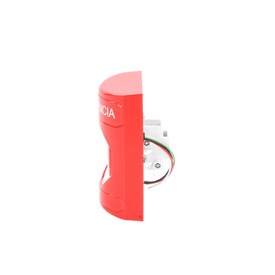 Botón de Emergencia, Texto en Español, Color Rojo, Acción Mantenida, Girar para Restablecer y LED Multicolor imagen 5
