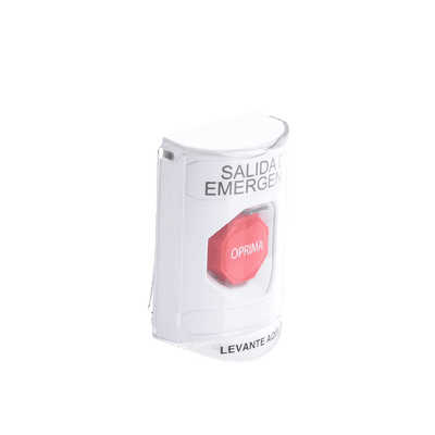 Botón Multipropósito, Texto Salida De Emergencia, Llave para Restablecer, Bocina Integrada De Alarma, Tapa De Policarbonato, 2 Relevadores forma C, Interior imagen 3