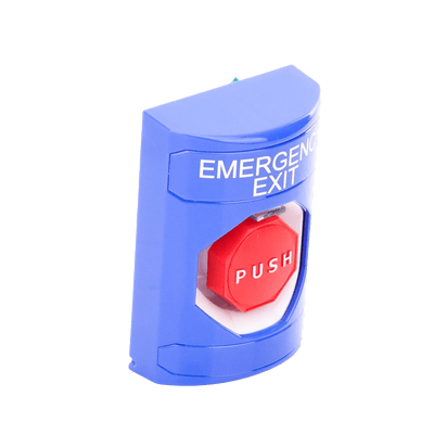 Botón De Salida De Emergencia Con Bocina De Advertencia Integrada, Interior/Exterior, Texto En Ingles, Tapa Protectora De Policarbonato Súper Resistente, Neumático imagen 3