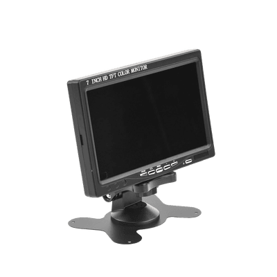Monitor 7" TFT-LCD ideal para colocar en vehículos o DVR/NVR.  Entradas de video HDMI, VGA y RCA (CVBS) imagen 3