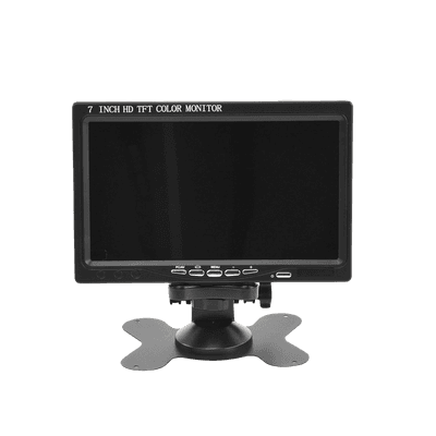 Monitor 7" TFT-LCD ideal para colocar en vehículos o DVR/NVR.  Entradas de video HDMI, VGA y RCA (CVBS) imagen 4