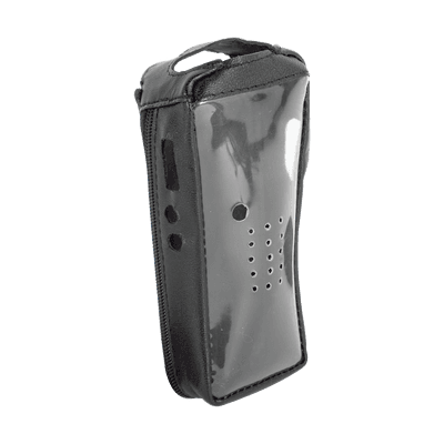 Funda Reforzada de piel con frente transparente para radios TK-2212, TK-2212L, TK-3212 y TK-3212L.