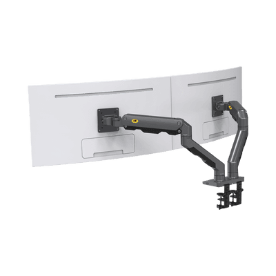 Montaje de Escritorio articulado para 2 monitores de 27-34" /  Soporta hasta 16 kg  por brazo/ Vesa 75 x 75 / 100 x 100 / Acero / Giro: 360° imagen 2
