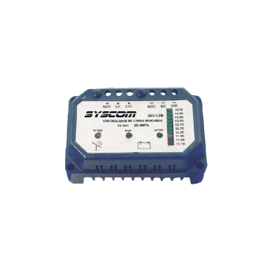 Controlador de Carga y Descarga para Sistemas Solares 20 A, 24 Vcc.