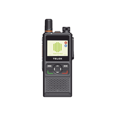 Radio PoC 4G LTE TELOX TE320 / Audio 3W con Cancelación de Ruido / IP67 Resistente a Agua y Polvo / Batería 4000 mAh (48 hrs) / Doble SIM LTE Global / Pantalla 2" / Compatible TASSTA y NXRadio