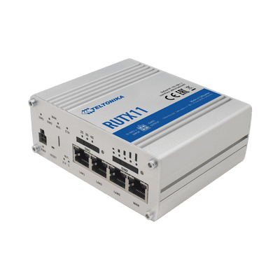 Router Industrial LTE 4.5G Cat 6 / 300 Mbps / WiFi 5 Dual Band / 4 Puertos Gigabit / Doble SIM / GNSS / PoE