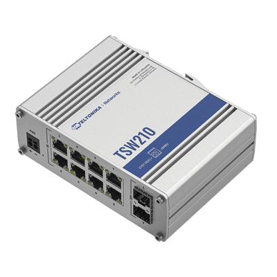 Switch Industrial No-Administrable 8 puertos Gigabit, 2 SFP 1G imagen 2