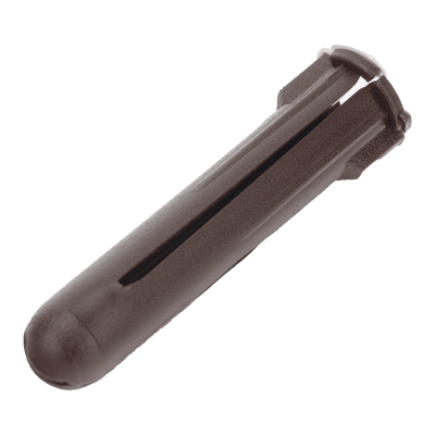 Paquete de 10 taquetes café 1 3/4" y 10 tornillos 10mm x 1 3/4" (1104-05002) imagen 7