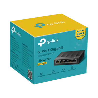 Switch para escritorio 5 puertos 10/100/1000Mbps imagen 2