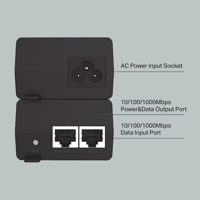 Inyector PoE+ (30W) / Gigabit 802.3 af/at / 2 puertos 10/100/1000 Mbps / Plug and Play / Fuente alimientación Integrada imagen 4