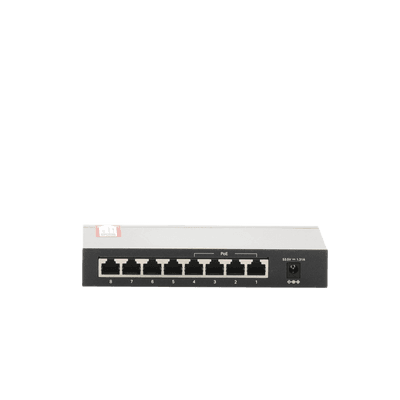 Switch PoE+ No Administrable / De Escritorio 8 puertos 10/100 Mbps / 4 puertos PoE af/at Inteligente / Presupuesto 66 W / Hasta 250 metros imagen 4