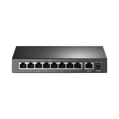 Switch PoE+ No Administrable / De Escritorio 9 puertos 10/100 Mbps / 8 puertos PoE af/at Inteligente / Presupuesto 65 W / Hasta 250 metros imagen 2