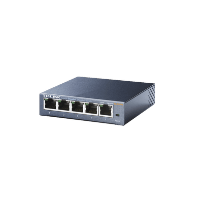 Switch Gigabit no administrable de 5 puertos 10/100/1000 Mbps