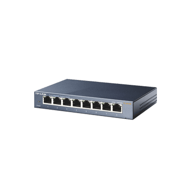 Switch Gigabit no administrable de 8 puertos 10/100/1000 Mbps
