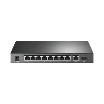 Switch de escritorio PoE+, no Administrable 8 puertos 10/100/1000 Mbps + 1 puertos 10/100/1000 Mbps (Uplink) + 1 puerto SFP, 63W imagen 3