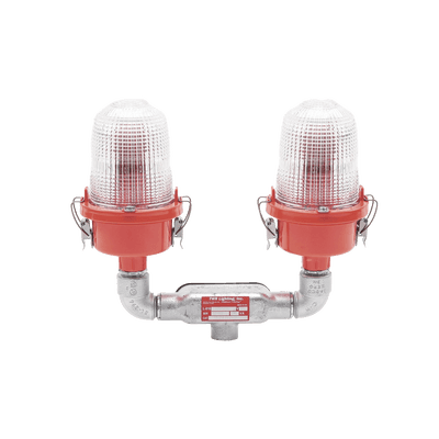 Lámpara de Obstrucción Roja Certificada/ Luz Fija Tipo L-810 Doble LED/ 120 - 240 Vca/ Luz Infraroja imagen 4