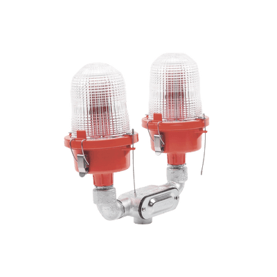 Lámpara de Obstrucción Roja Certificada/ Luz Fija Tipo L-810 Doble LED/ 120 - 240 Vca/ Luz Infraroja imagen 5