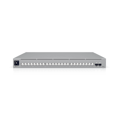 UniFi Switch USW-Pro-XG-24 / Capa 3 / 24 puertos  (16 × 10 GbE, 8 × 2,5 GbE) + 2 puertos SFP28 25 G