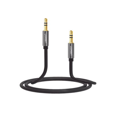 Cable Auxiliar 5 Metros / Conector 3.5mm a 3.5mm / Macho a Macho / Cubierta de TPE / Carcasa de Aluminio / Color Negro imagen 3