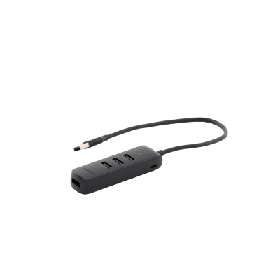 HUB USB-A 3.0 4 en 1 | 4 Puertos USB-A 3.0 (5Gbps) | Cable de 25 cm | Indicador Led | Ideal para Transferencia de Datos | Entrada USB-C para alimentar equipos de mayor consumo como discos duros | Color Negro. imagen 2